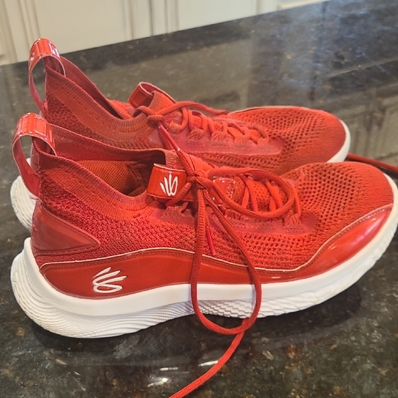 Under Armour Other - Under Armour Curry 8 Red Basketball Shoes M9.5/W11